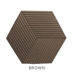 3D Wandpaneele Stripe BROWN - 3